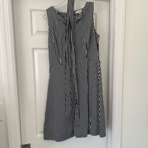 Black and White Striped Dress